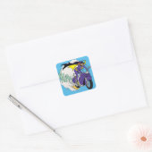 Batgirl cyclus vierkante sticker (Envelop)