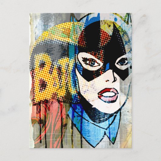 Batgirl Head Briefkaart (Voorkant)