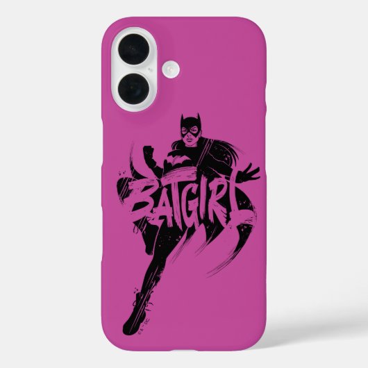 Batgirl Ink Brush Naam Case-Mate iPhone Case (Achterkant)