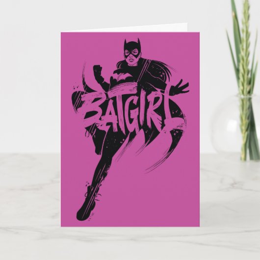 Batgirl Ink Brush Naam Kaart (Voorkant)