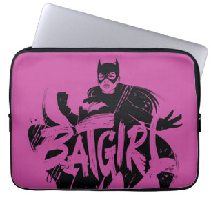 Batgirl Ink Brush Naam Laptop Sleeve