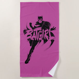 Batgirl Ink Brush Naam Strandlaken