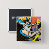 Batgirl Mid-Air Vierkante Button 5,1 Cm (Voorkant /achterkant)