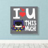 Batgirl Moederdag | Ik hou zo veel van je! Canvas Afdruk (Insitu (Houten vloer))