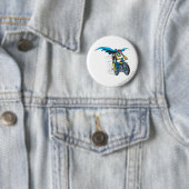 Batgirl op Batcycle Ronde Button 5,7 Cm (In situ)
