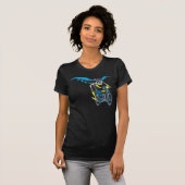 Batgirl op Batcycle T-shirt (Voorkant volledig)