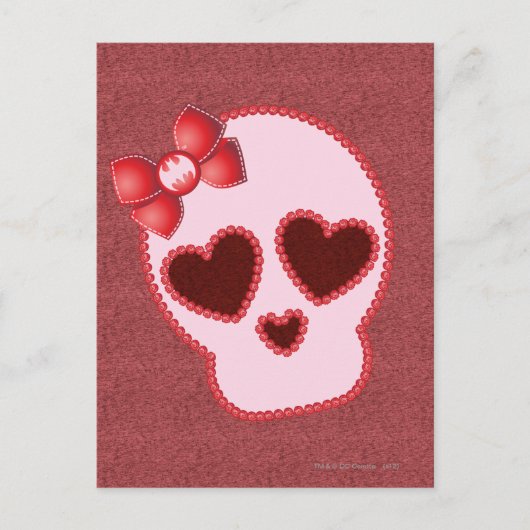 Batgirl schedel met hoed briefkaart (Voorkant)