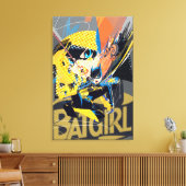 Batgirl Swinging Kick Canvas Afdruk (Insitu (Woonkamer))
