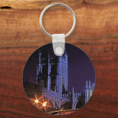 Bath Abbey at Night, Somerset, England, UK (2) Sleutelhanger (Voorkant)