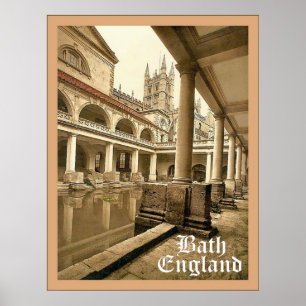 Bath ~ Angleterre ~ Poster Vintage voyage