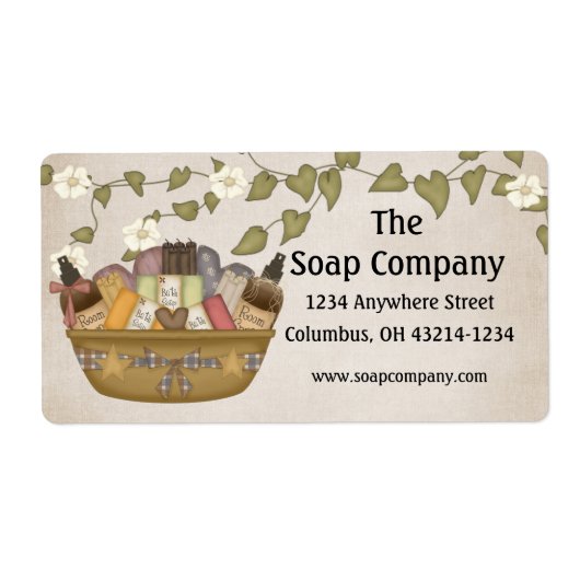 Bath & Body Gift Basket Retouradres Labels (Voorkant)