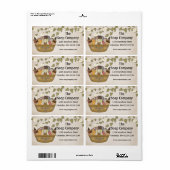 Bath & Body Gift Basket Retouradres Labels (Full Sheet)