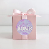 Bath Bomb Baby shower Ronde Sticker