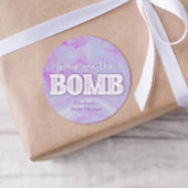 Bath Bomb Baby shower Ronde Sticker