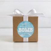 Bath Bomb Baby shower Ronde Sticker