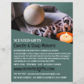 Bath Bomb & Candle, Candle & Soap Maker Advert Flyer (Voorkant)