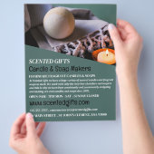 Bath Bomb & Candle, Candle & Soap Maker Advert Flyer (Hand)