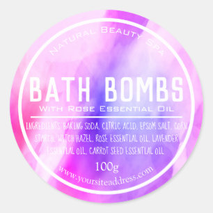  Bath Bomb Label