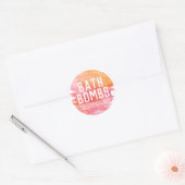 Bath Bomb-label Ronde Sticker (Envelop)