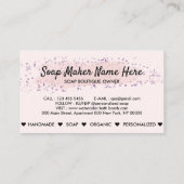 Bath Bomb Natural Soap Spa Organic Visitekaartje (Achterkant)