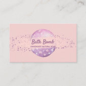 Bath Bomb Natural Soap Spa Sauna Visitekaartje (Voorkant)