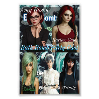 Bath Bomb Party Cast Print Foto Afdruk