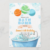 Bath bomb Party Invitation (Devant)