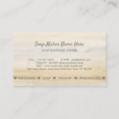 Bath Bomb Spa Natural Soap Gold Spa Visitekaartje (Achterkant)