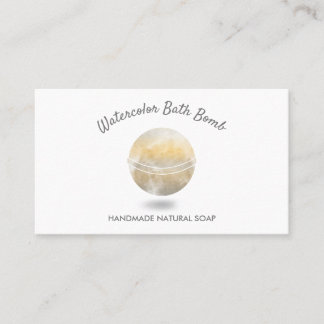 Bath Bomb Spa Natural Soap Gold Spa Visitekaartje