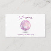 Bath Bomb Spa Natural Soap Visitekaartje (Voorkant)