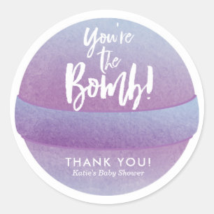 Bath Bomb Stickers Douche Favor Stickers