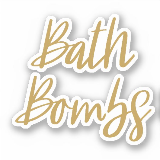 Bath Bombs Storage Sticker (Voorkant)