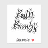 Bath Bombs Storage Sticker (Vel)