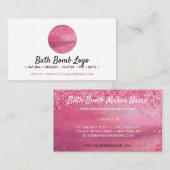 Bath bomroze vonk visitekaartje (Voorkant / Achterkant)