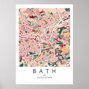 Bath Engeland Poster Moderne Stad Muurkunst