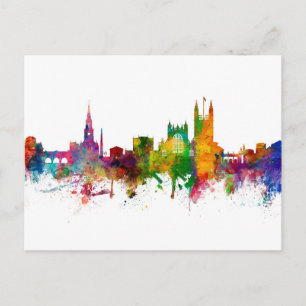 Bath England Skyline Cityscape Briefkaart