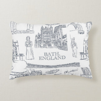 Bath, England Toile stijlpatroon, Jane Austen Accent Kussen