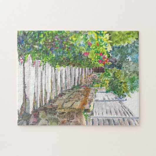 Bath fait un pas puzzle d'aquarelle (Horizontal)