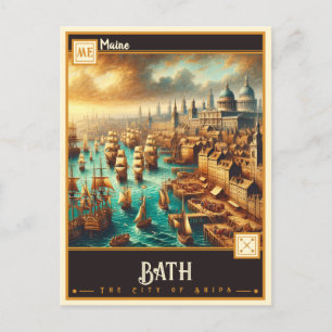 Bath, Maine    Briefkaart