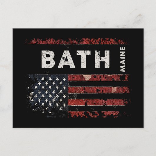 Bath Maine Briefkaart (Voorkant)