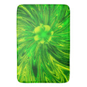 Bath Mat Abstracte Lijnen Groene Bloem (Voorkant Verticaal)