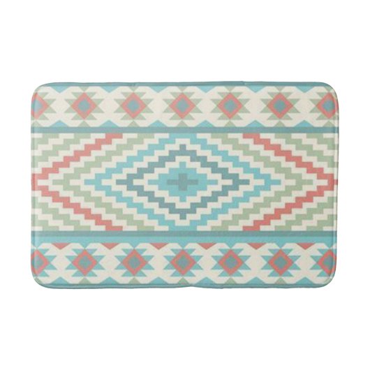 Bath Mat/Aztec Tribal Pattern Badmat (Voorkant)