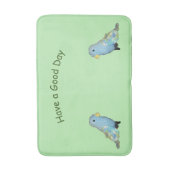 Bath Mat - Blue Birds (Voorkant Verticaal)