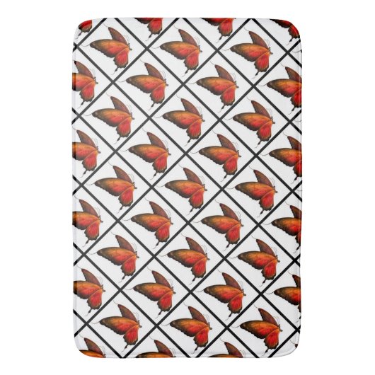 Bath Mat/Butterflies Badmat (Voorkant Verticaal)