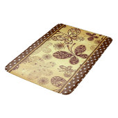 Bath Mat/Butterflies, Flowers and Polka Dots Badmat (Gekanteld)