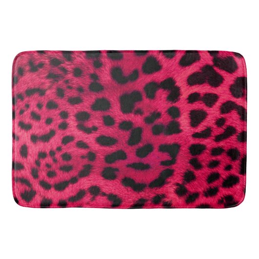 Bath Mat/Cheetah Print-Hot Pink Badmat (Voorkant)