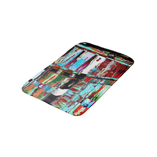 Bath Mat – Collapse Reflection Abstract Design (Gekanteld)