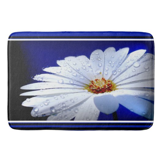 Bath Mat/Daisy met dauwdruppels Badmat (Voorkant)