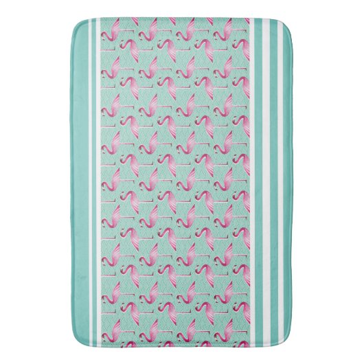 Bath Mat/Flamingos Badmat (Voorkant Verticaal)