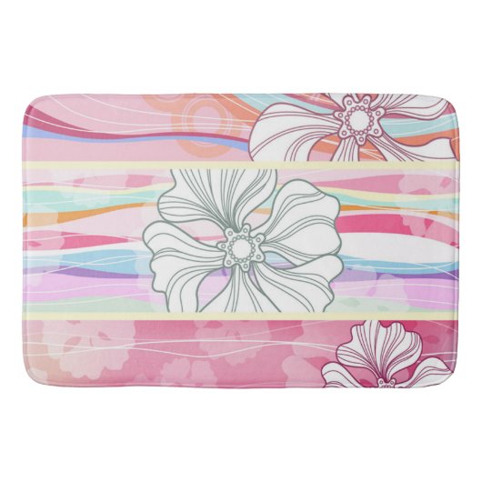 Bath Mat/Flowers Badmat (Voorkant)
